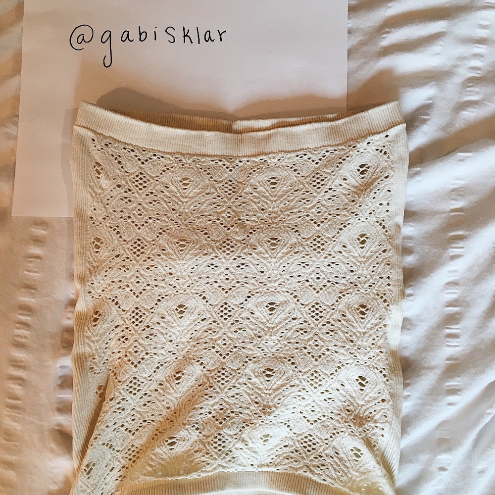 Free People Cream Tube Top (Size XS/S)